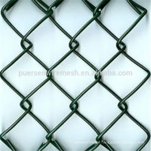 Pvc / galvanizado revestido cadeia link cerca